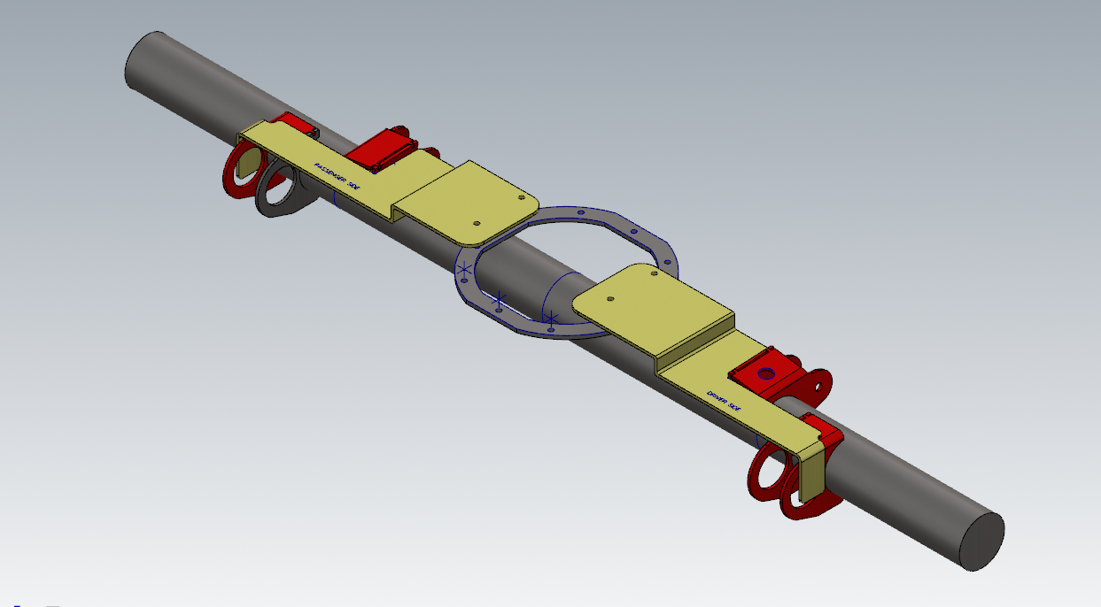 Volvo 240 Rear Bracket for 8.8 Ford Axle Weld Fitment Jig